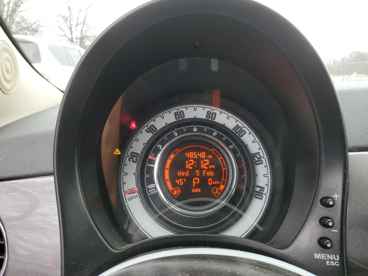 2012 Fiat 500 VIN 3C3CFFDR1CT382851 Copart auction photo, front end / rear end damage thumbnail 9