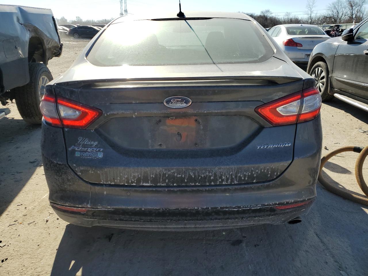 2016 Ford Fusion VIN 3FA6P0SU3GR286593 Copart auction photo, rear end damage thumbnail 6