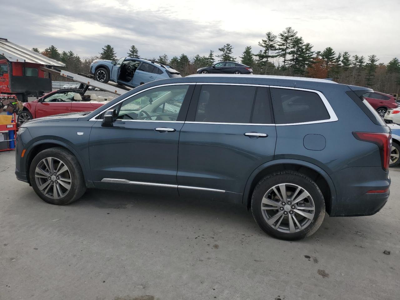 2021 Cadillac XT6 VIN 1GYKPDRS4MZ115499 Copart auction photo, front end / undercarriage damage thumbnail 2