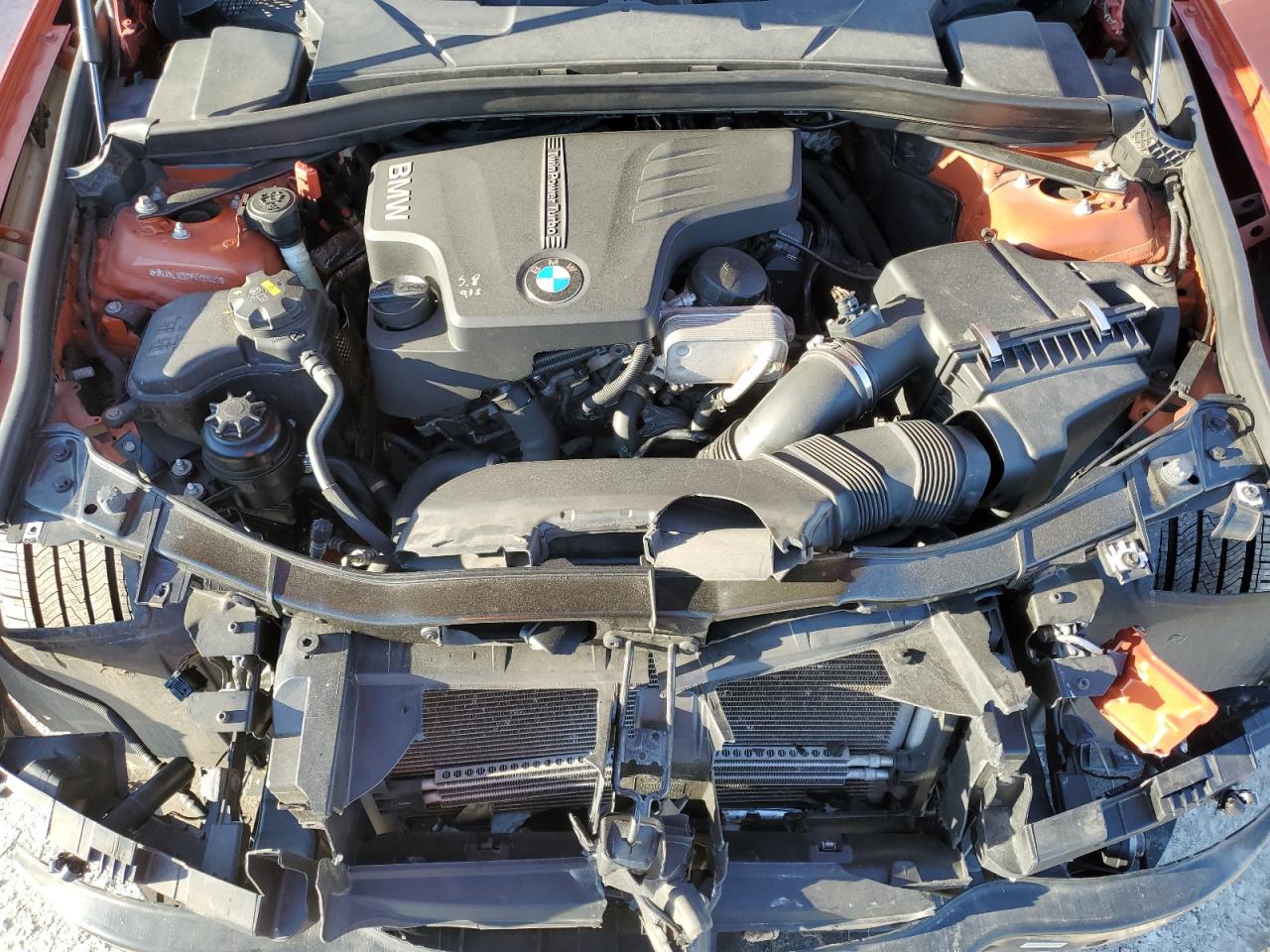 2015 BMW X1 VIN WBAVL1C57FVY31921 Copart auction photo, front end damage thumbnail 12
