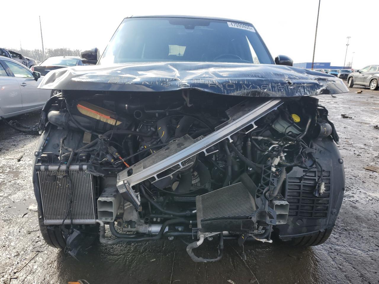 2014 Land Rover Range Rover VIN SALGW3TF9EA168843 Copart auction photo, front end damage thumbnail 5