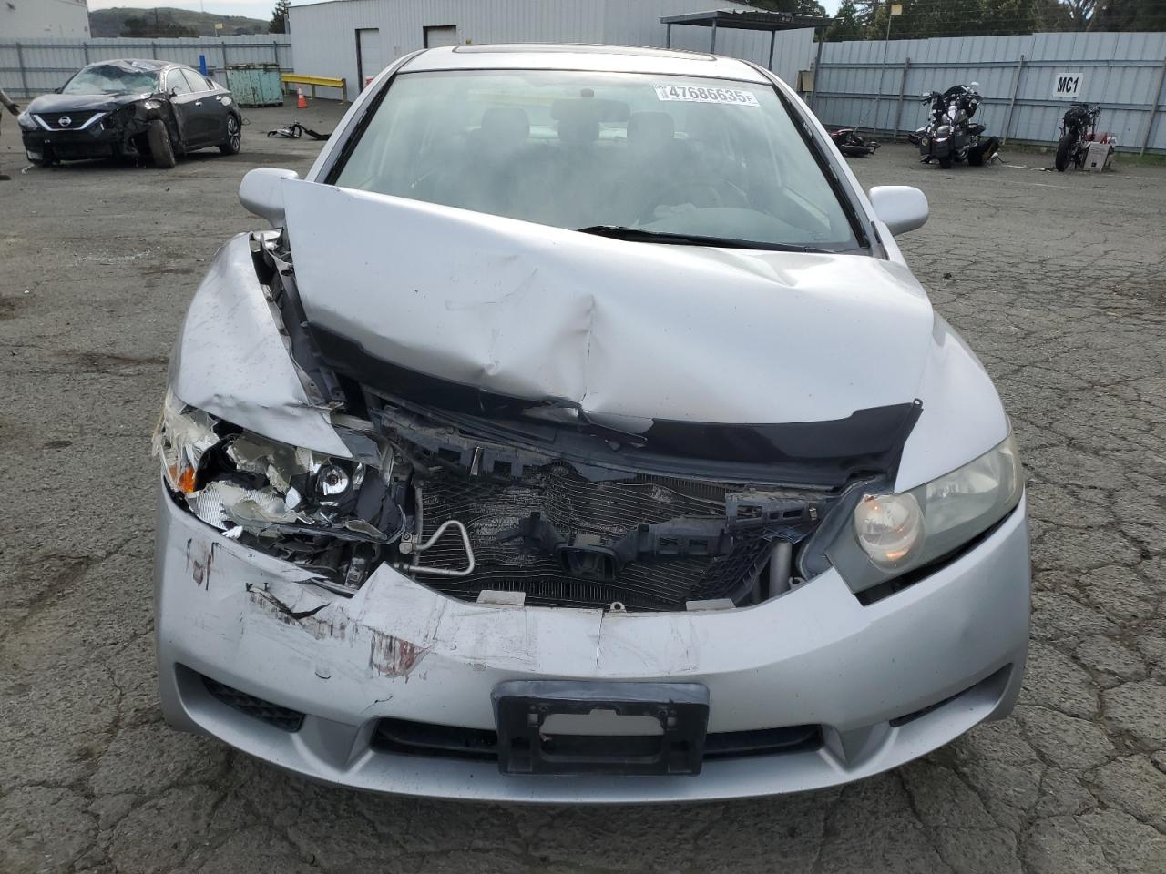2010 Honda Civic VIN 19XFA1F91AE028885 Copart auction photo, front end damage thumbnail 5