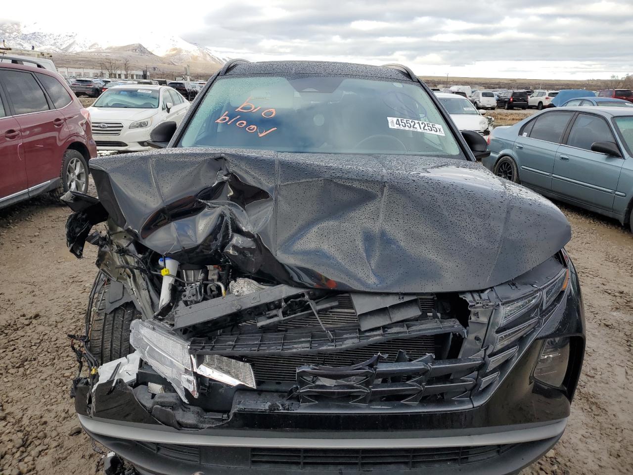 2022 Hyundai Tucson VIN 5NMJF3AE2NH062229 Copart auction photo, front end damage thumbnail 5