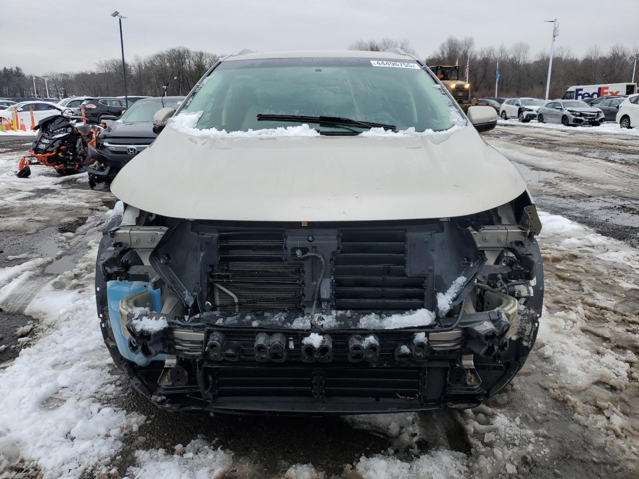 2017 Ford Edge VIN 2FMPK4K92HBC17342 Copart auction photo, front end / side damage thumbnail 5