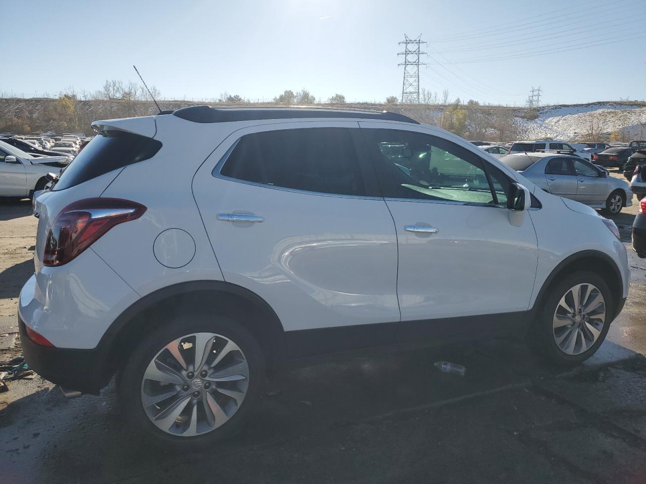 2020 Buick Encore VIN KL4CJESB8LB332602 Copart auction photo, hail damage thumbnail 3