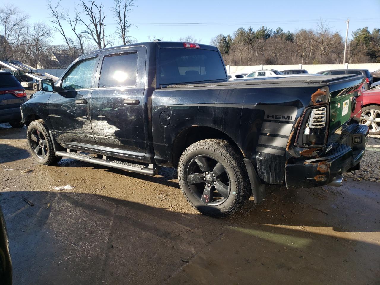 2014 RAM 1500 VIN 1C6RR7KT9ES437334 Copart auction photo, front end damage thumbnail 2