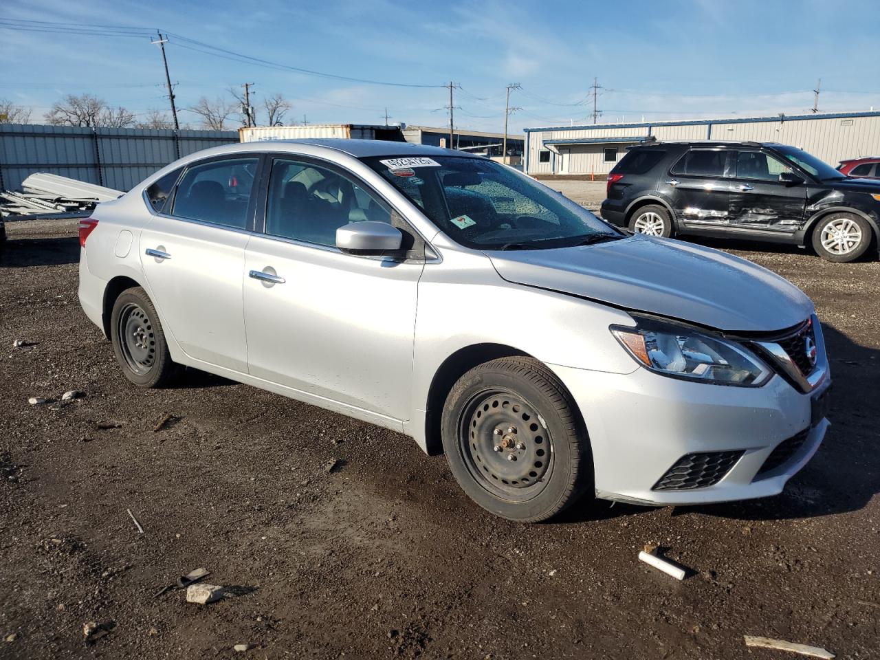 2017 Nissan Sentra VIN 3N1AB7AP6HY406582 Copart auction photo, side damage thumbnail 4