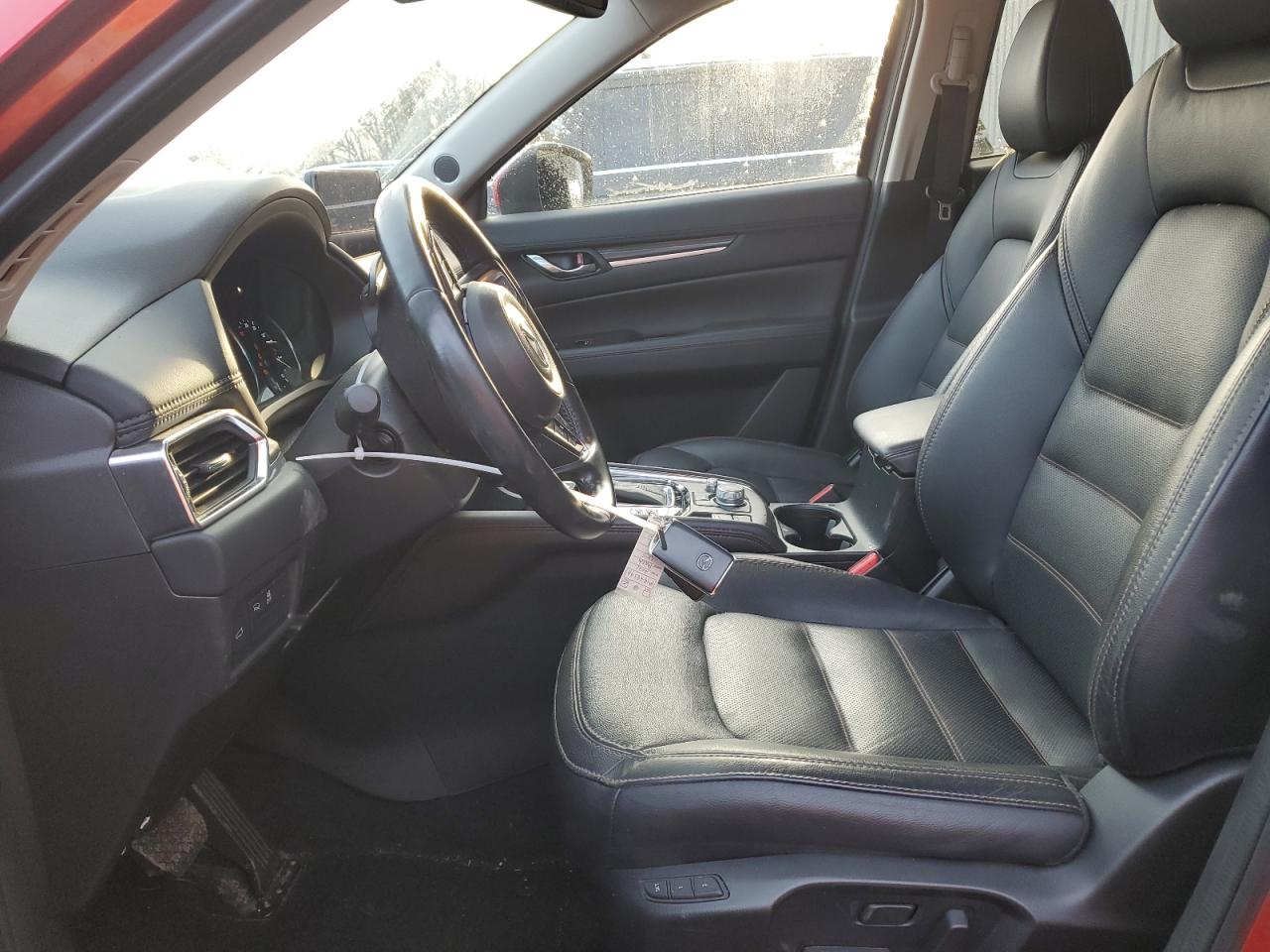 2021 Mazda CX-5 VIN JM3KFBDM2M1428546 Copart auction photo, front end / side damage thumbnail 7
