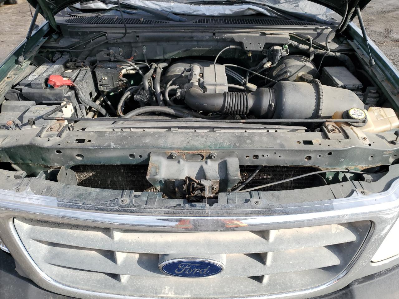 2003 Ford F-150 VIN 2FTRF18203CA87350 Copart auction photo, front end / undercarriage damage thumbnail 12