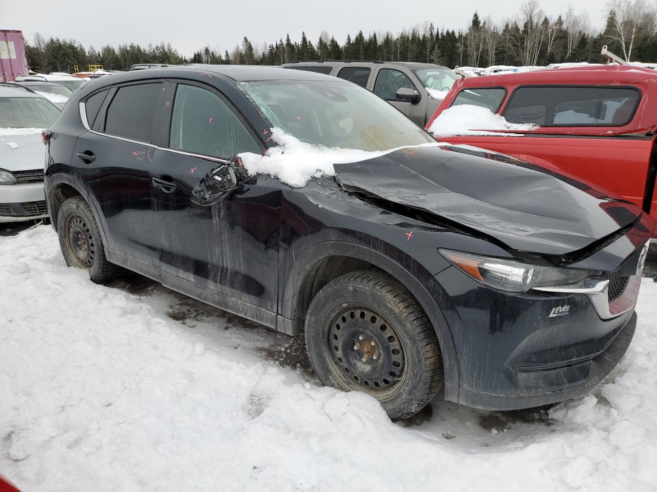 2019 Mazda CX-5 VIN JM3KFBBL4K0606504 Copart auction photo, front end damage thumbnail 4