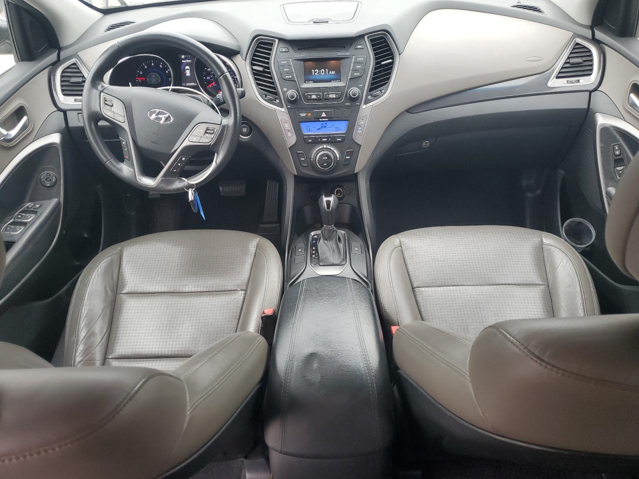 2013 Hyundai Santa Fe VIN 5XYZU3LB0DG108502 Copart auction photo, front end damage thumbnail 8