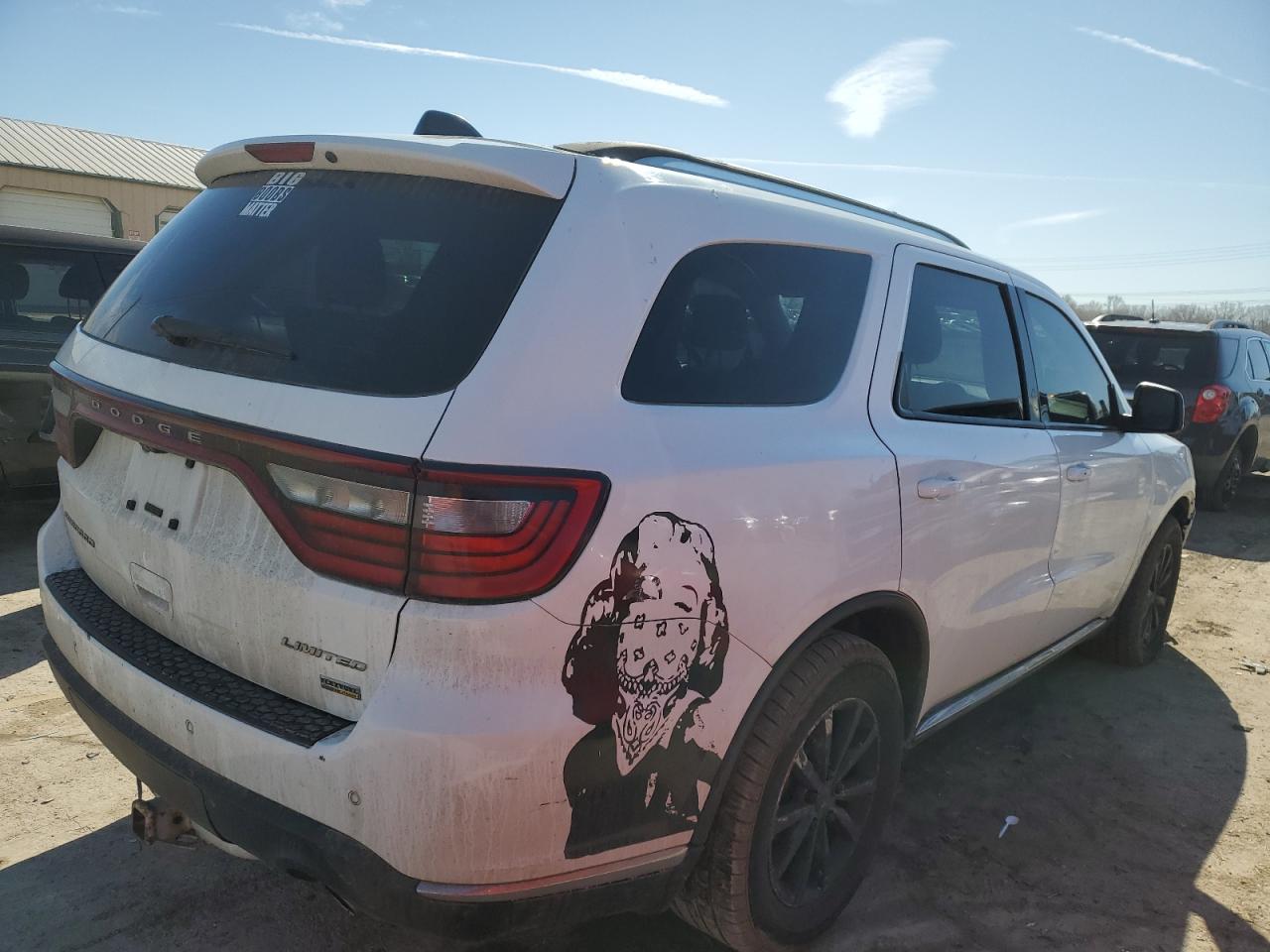 2015 Dodge Durango VIN 1C4RDHDG6FC200518 Copart auction photo, front end / side damage thumbnail 3