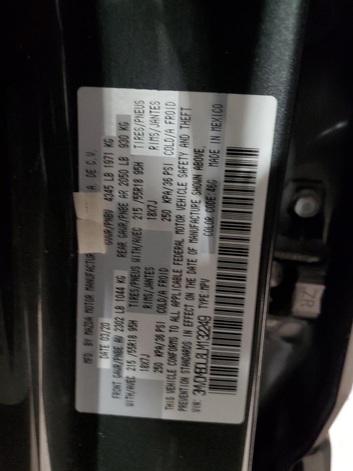 2020 Mazda CX-30 VIN 3MVDMBDL8LM132249 Copart auction photo, front end / side damage thumbnail 13