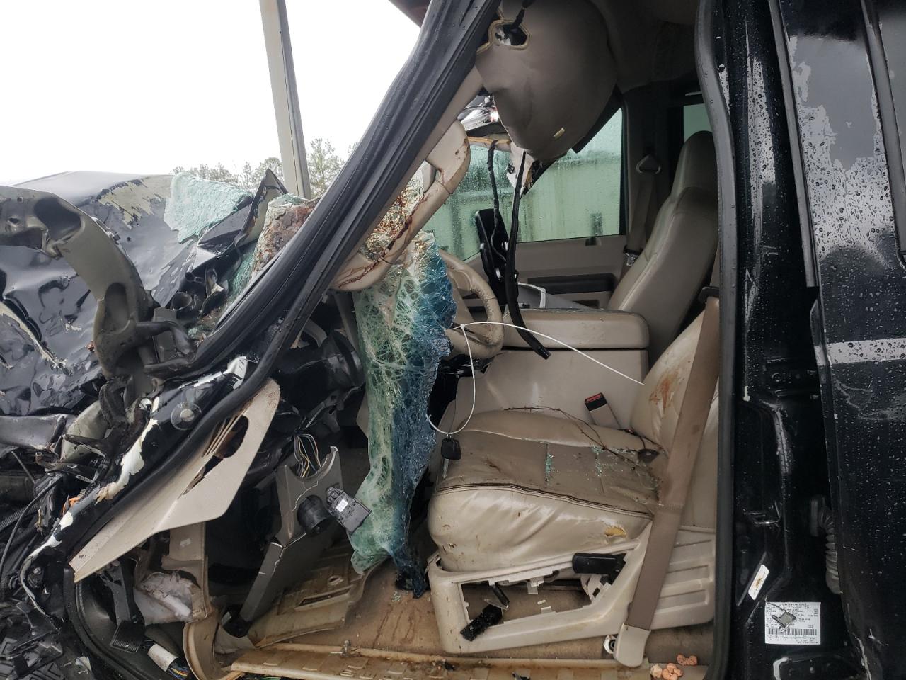 2008 Ford F250 VIN 1FTSW21R58EB16308 Copart auction photo, all over / front end damage thumbnail 7