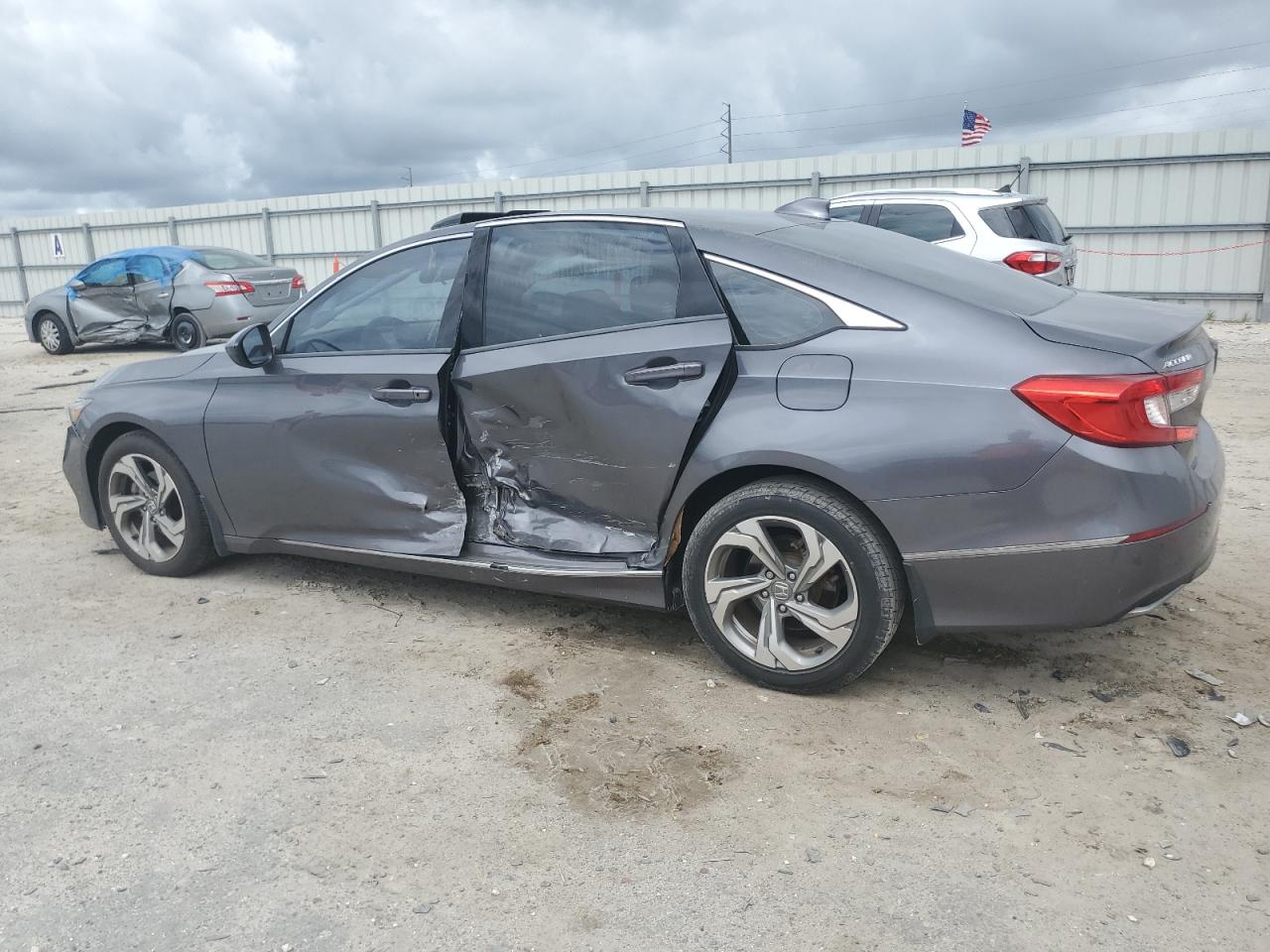 2018 Honda Accord VIN 1HGCV1F46JA085406 Copart auction photo, side damage thumbnail 2