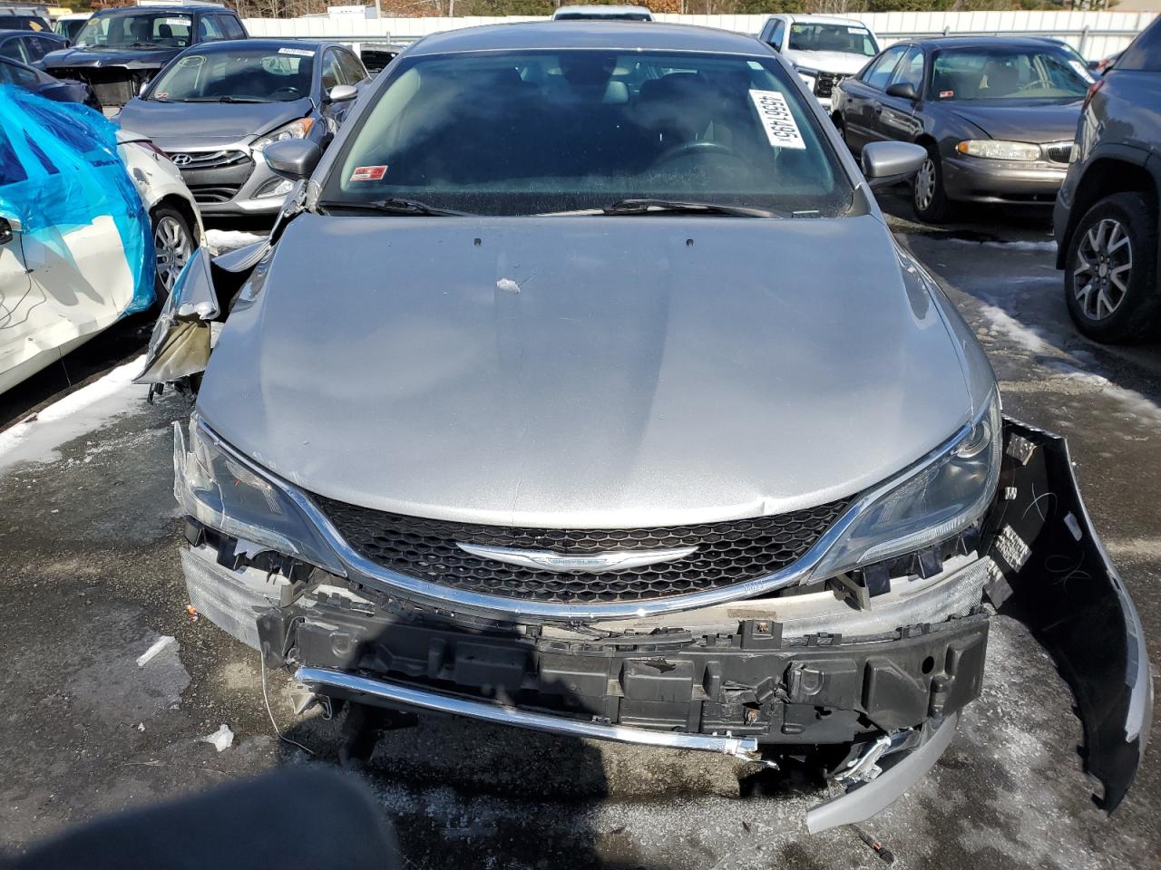 2015 Chrysler 200 VIN 1C3CCCAB0FN648265 Copart auction photo, front end / rear end damage thumbnail 5