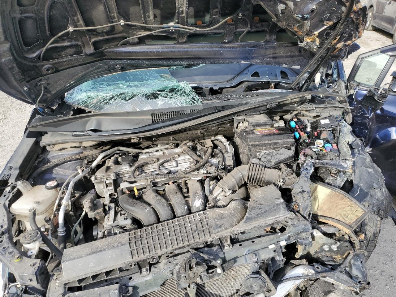 2021 Toyota Corolla VIN 5YFEPMAE6MP181037 Copart auction photo, front end / top/roof damage thumbnail 12
