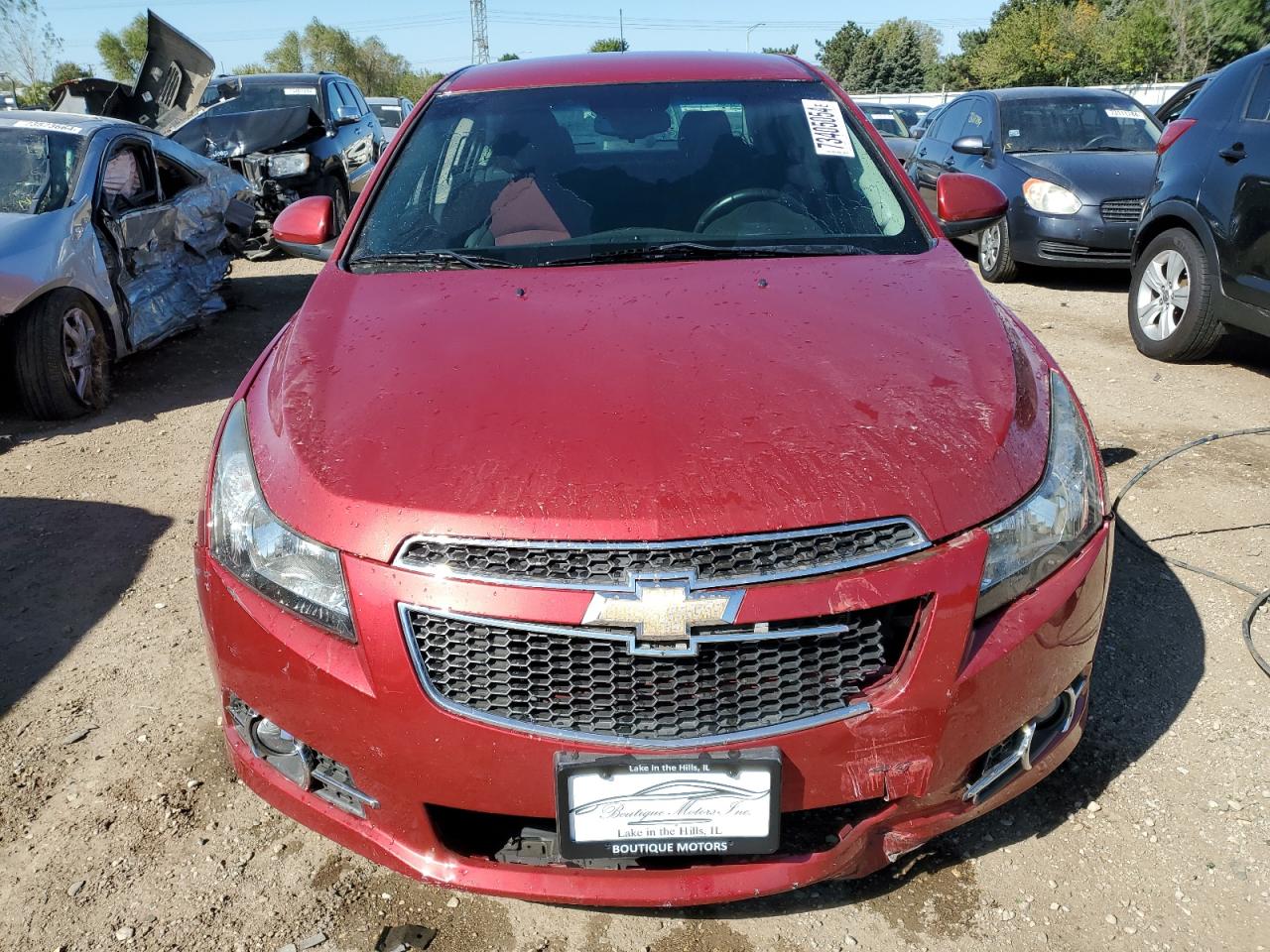 2012 Chevrolet Cruze VIN 1G1PF5SC0C7212600 Copart auction photo, front end damage thumbnail 5