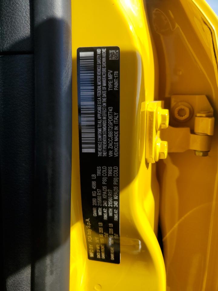 2016 Jeep Renegade VIN ZACCJBBT2GPD67743 Copart auction photo, all over damage thumbnail 12