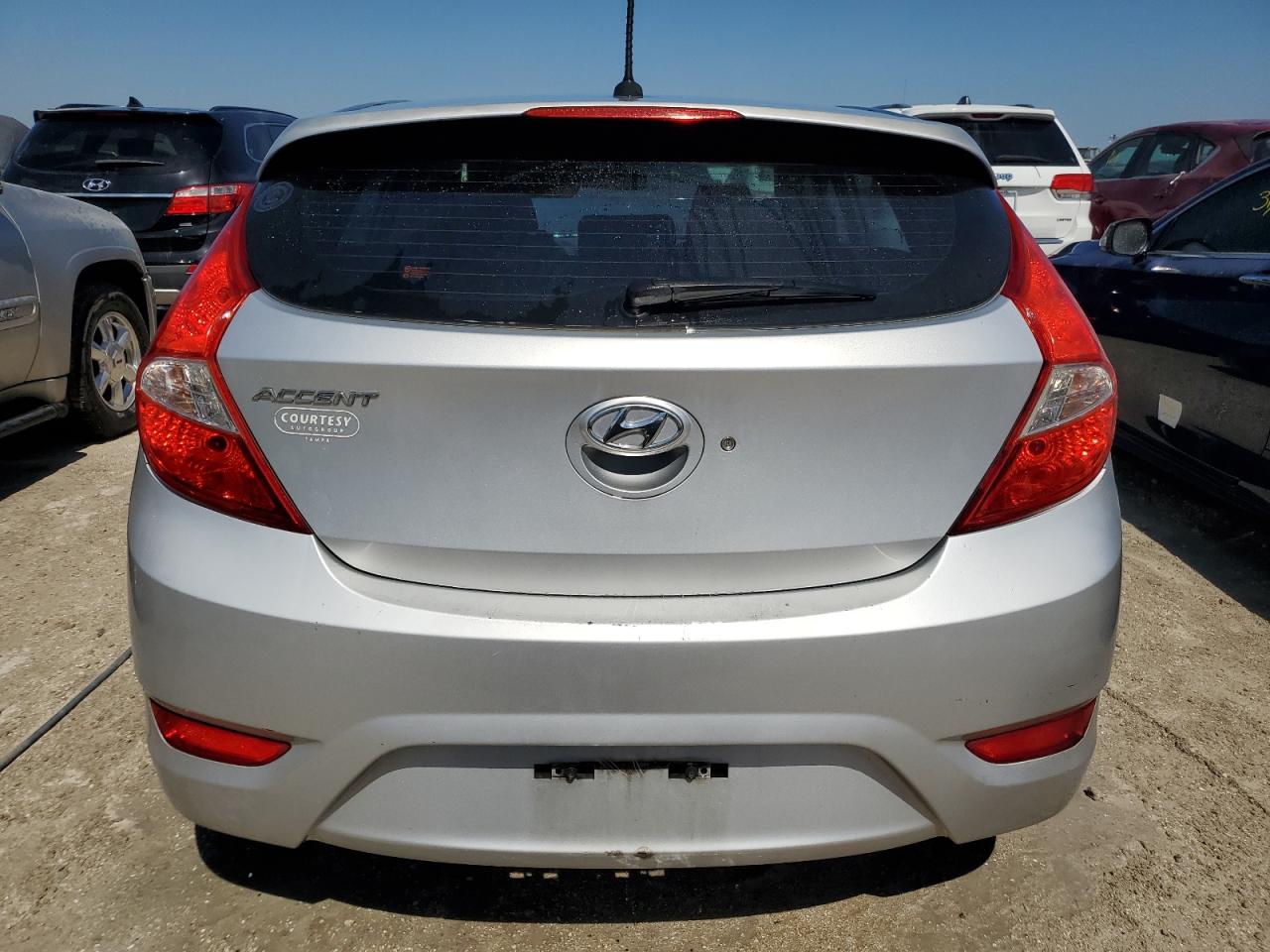 2013 Hyundai Accent VIN KMHCU5AE8DU138582 Copart auction photo, water/flood damage thumbnail 6