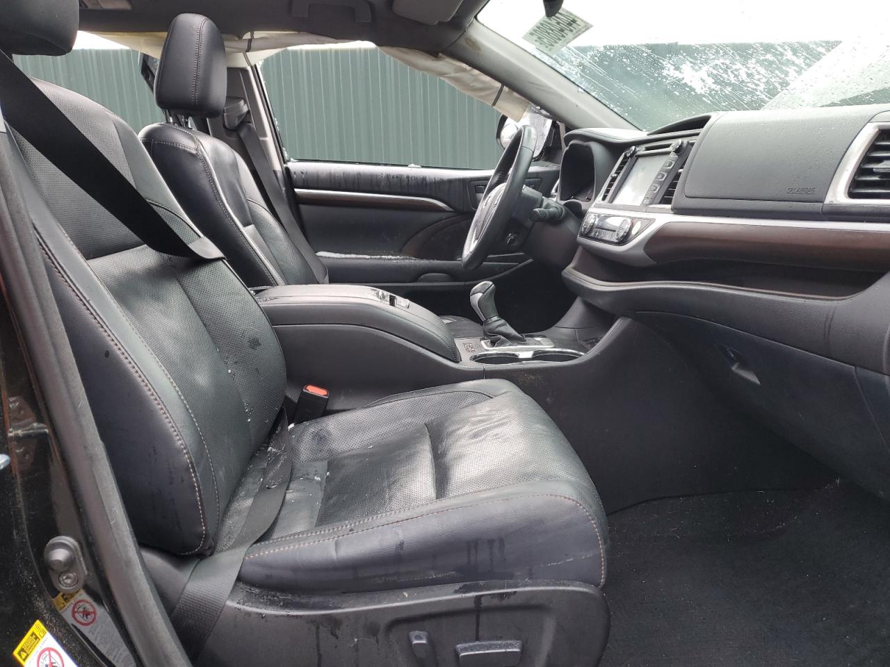 2015 Toyota Highlander VIN 5TDDKRFH8FS189726 Copart auction photo, side / rear end damage thumbnail 7