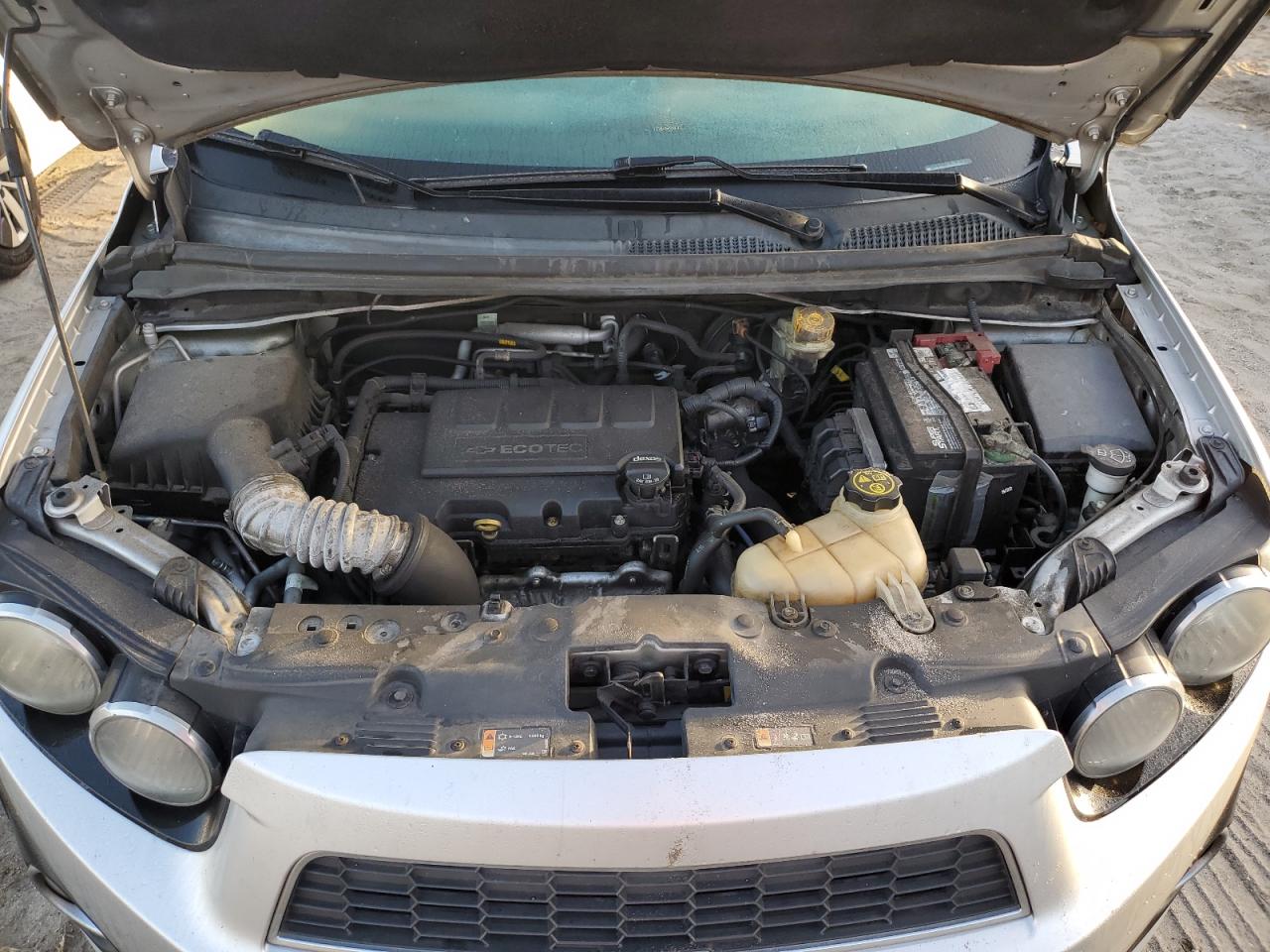 2015 Chevrolet Sonic VIN 1G1JE6SB6F4189139 Copart auction photo, side / rear end damage thumbnail 11