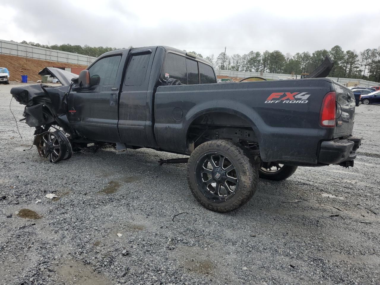 2004 Ford F250 VIN 1FTNX21P54EB27408 Copart auction photo, front end / side damage thumbnail 2