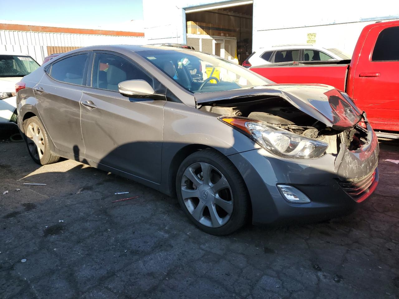 2012 Hyundai Elantra VIN 5NPDH4AE3CH104632 Copart auction photo, front end damage thumbnail 4