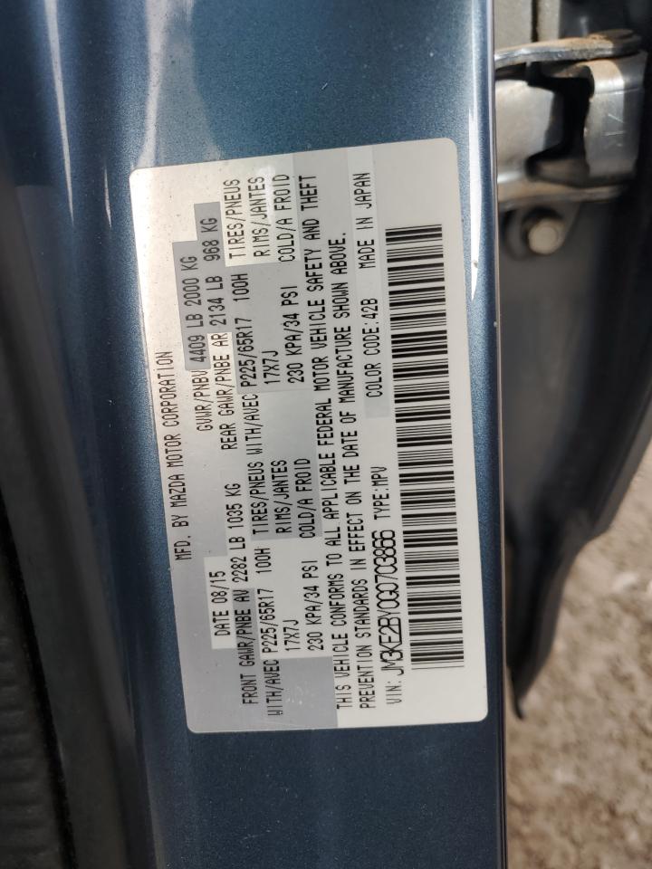 2016 Mazda CX-5 VIN JM3KE2BY0G0703866 Copart auction photo, all over / mechanical damage thumbnail 15