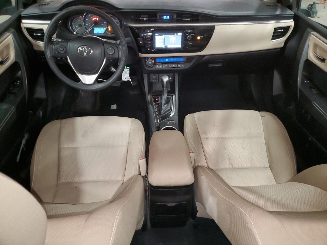 2014 Toyota Corolla VIN 5YFBURHE3EP072499 Copart auction photo, side / front end damage thumbnail 8