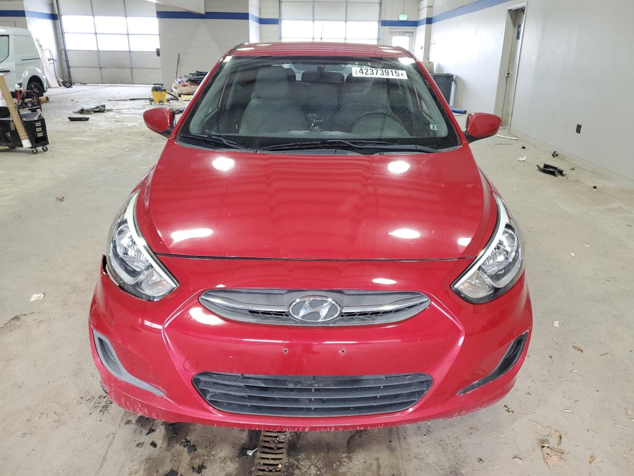 2017 Hyundai Accent VIN KMHCT5AE6HU318300 Copart auction photo, side / front end damage thumbnail 5