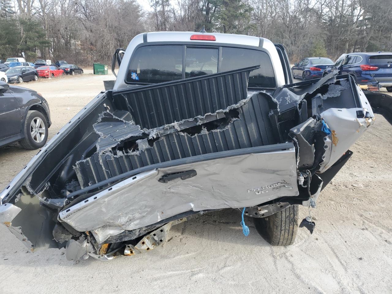 2014 Toyota Tacoma VIN 5TFJU4GN7EX058882 Copart auction photo, all over damage thumbnail 6