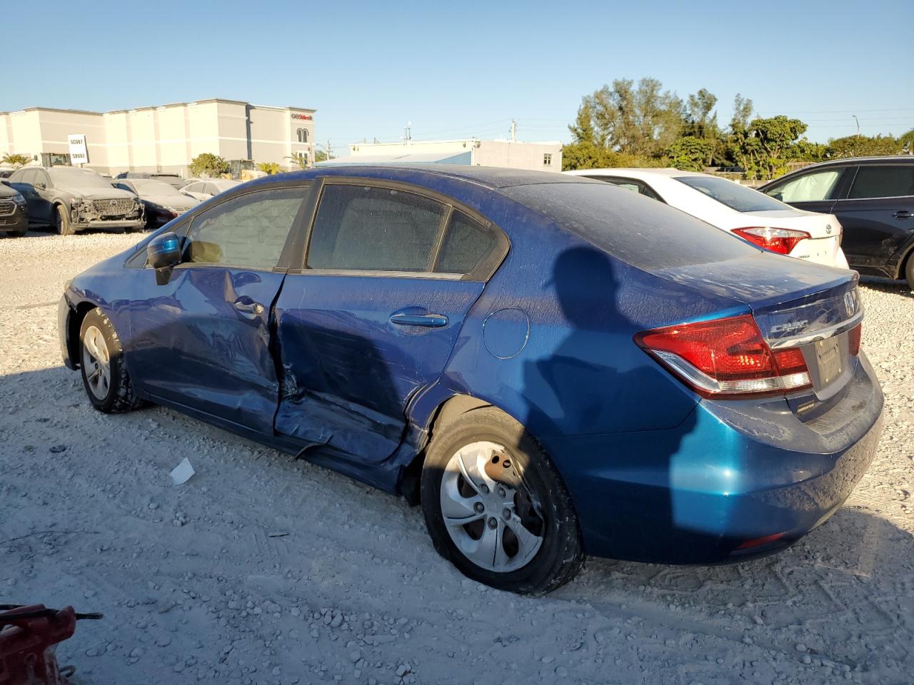 2015 Honda Civic VIN 19XFB2F53FE024151 Copart auction photo, all over damage thumbnail 2