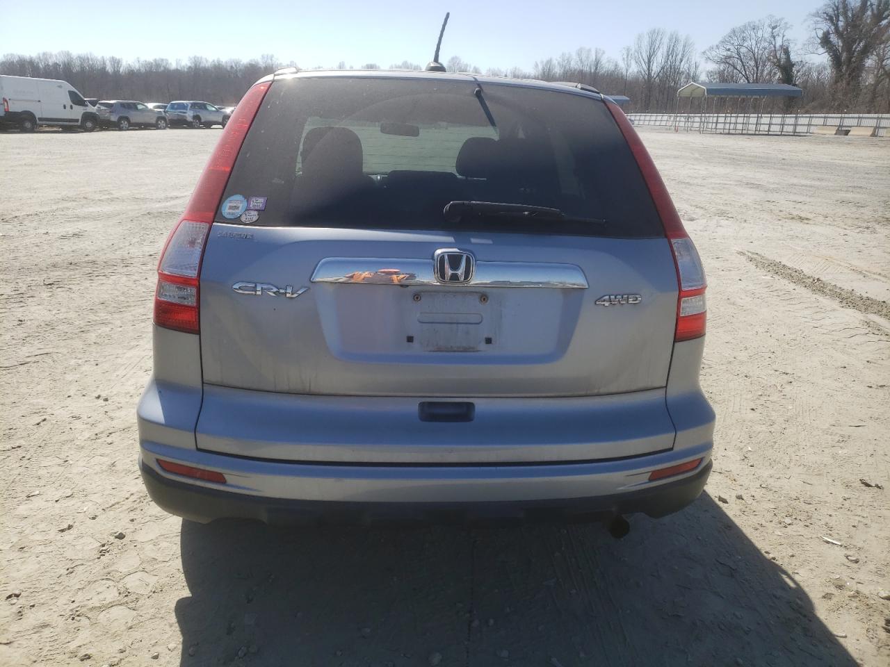 2010 Honda CR-V VIN 5J6RE4H70AL043197 Copart auction photo, front end / side damage thumbnail 6