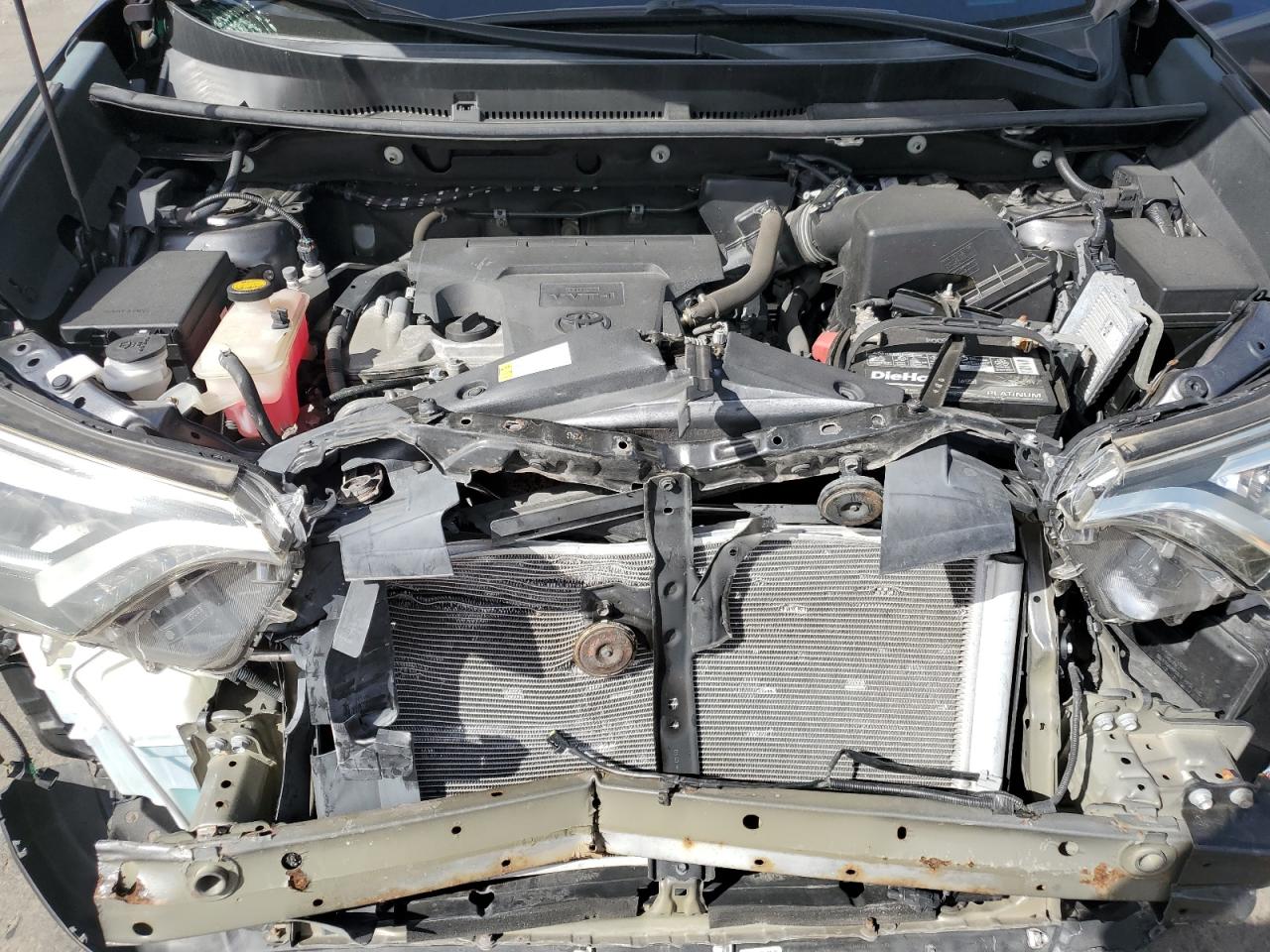 2017 Toyota RAV 4 VIN 2T3YFREVXHW400407 Copart auction photo, front end / rear end damage thumbnail 12