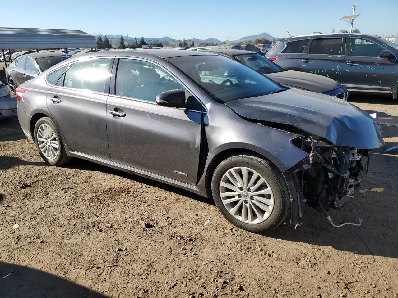 2015 Toyota Avalon VIN 4T1BD1EB3FU043371 Copart auction photo, front end / side damage thumbnail 4