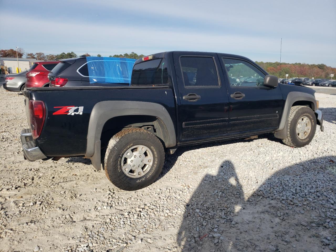 2007 Chevrolet Colorado VIN 1GCDT13E178242345 Copart auction photo, front end / undercarriage damage thumbnail 3
