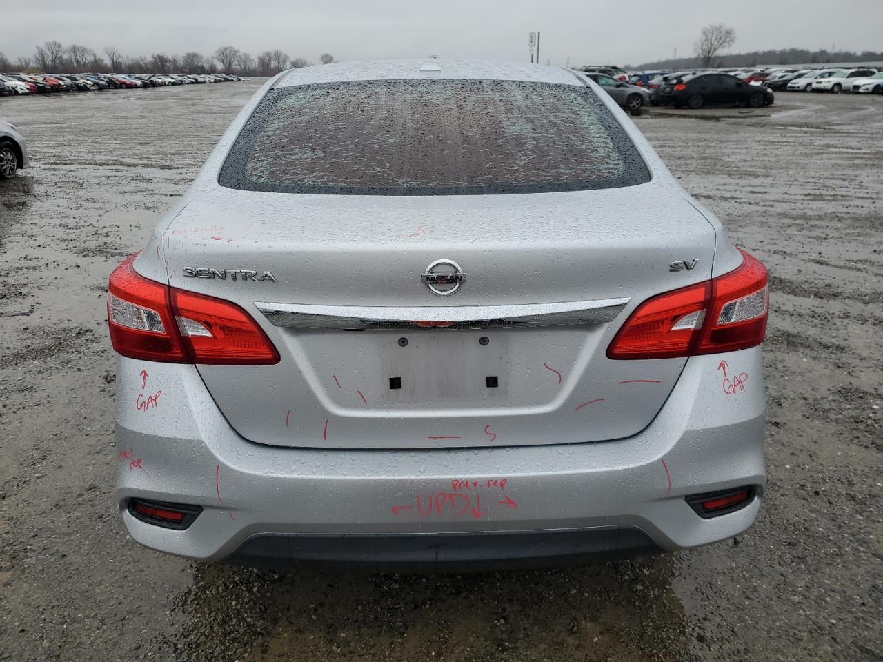 2017 Nissan Sentra VIN 3N1AB7APXHY301401 Copart auction photo, side damage thumbnail 6