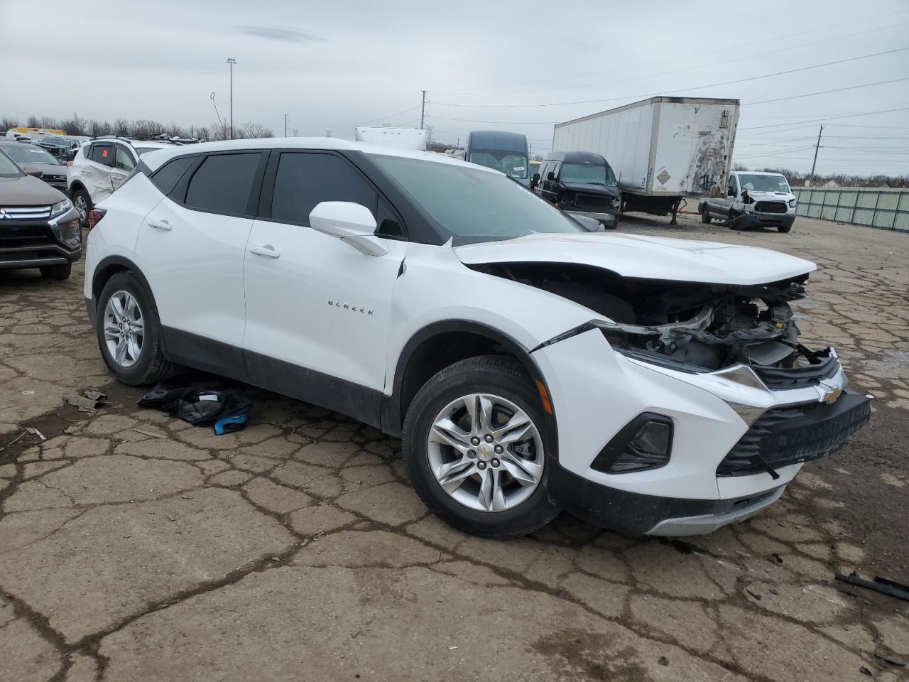 2021 Chevrolet Blazer VIN 3GNKBBRA9MS512470 Copart auction photo, front end / rear end damage thumbnail 4