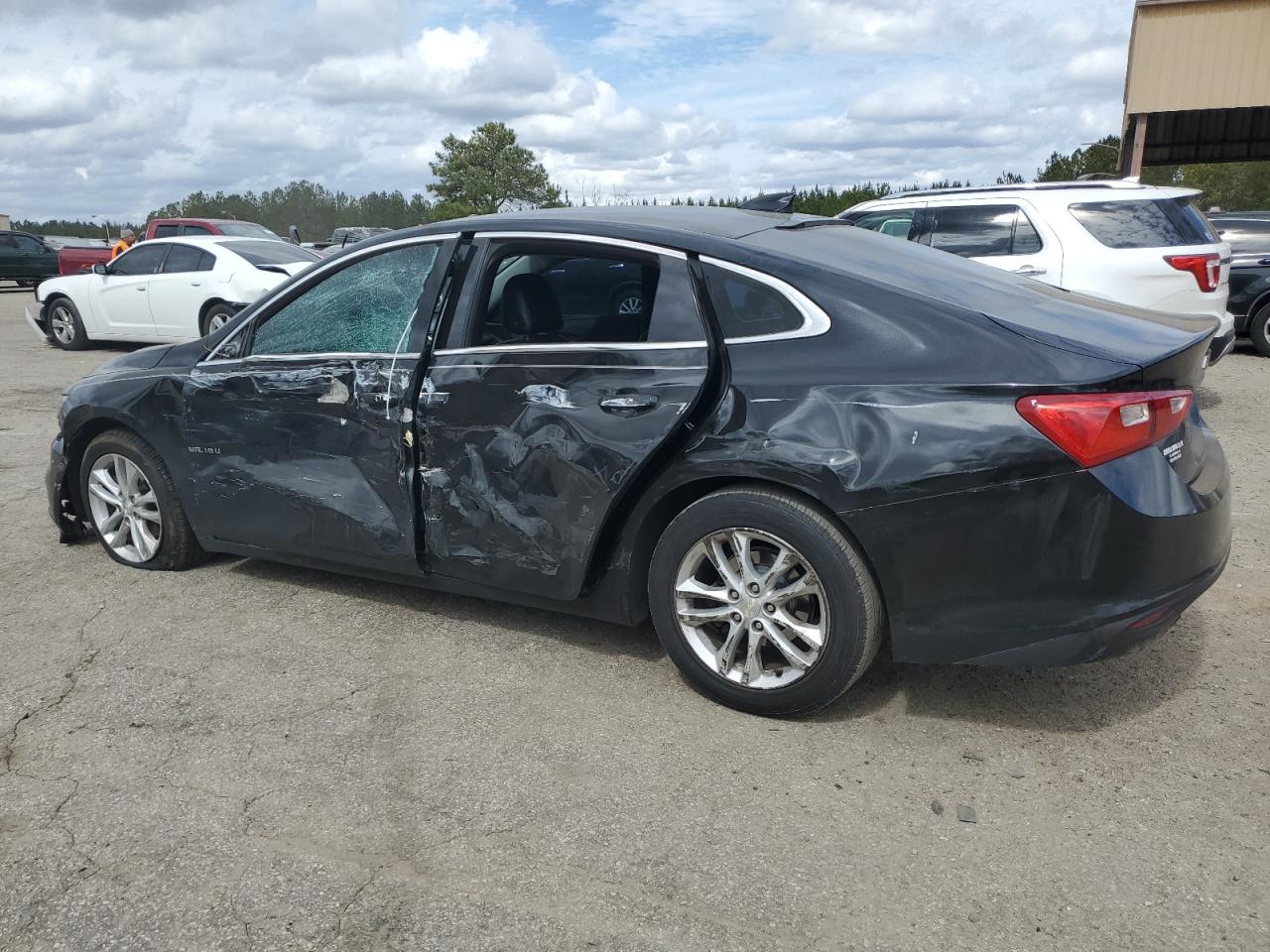 2017 Chevrolet Malibu VIN 1G1ZE5STXHF150471 Copart auction photo, side / front end damage thumbnail 2