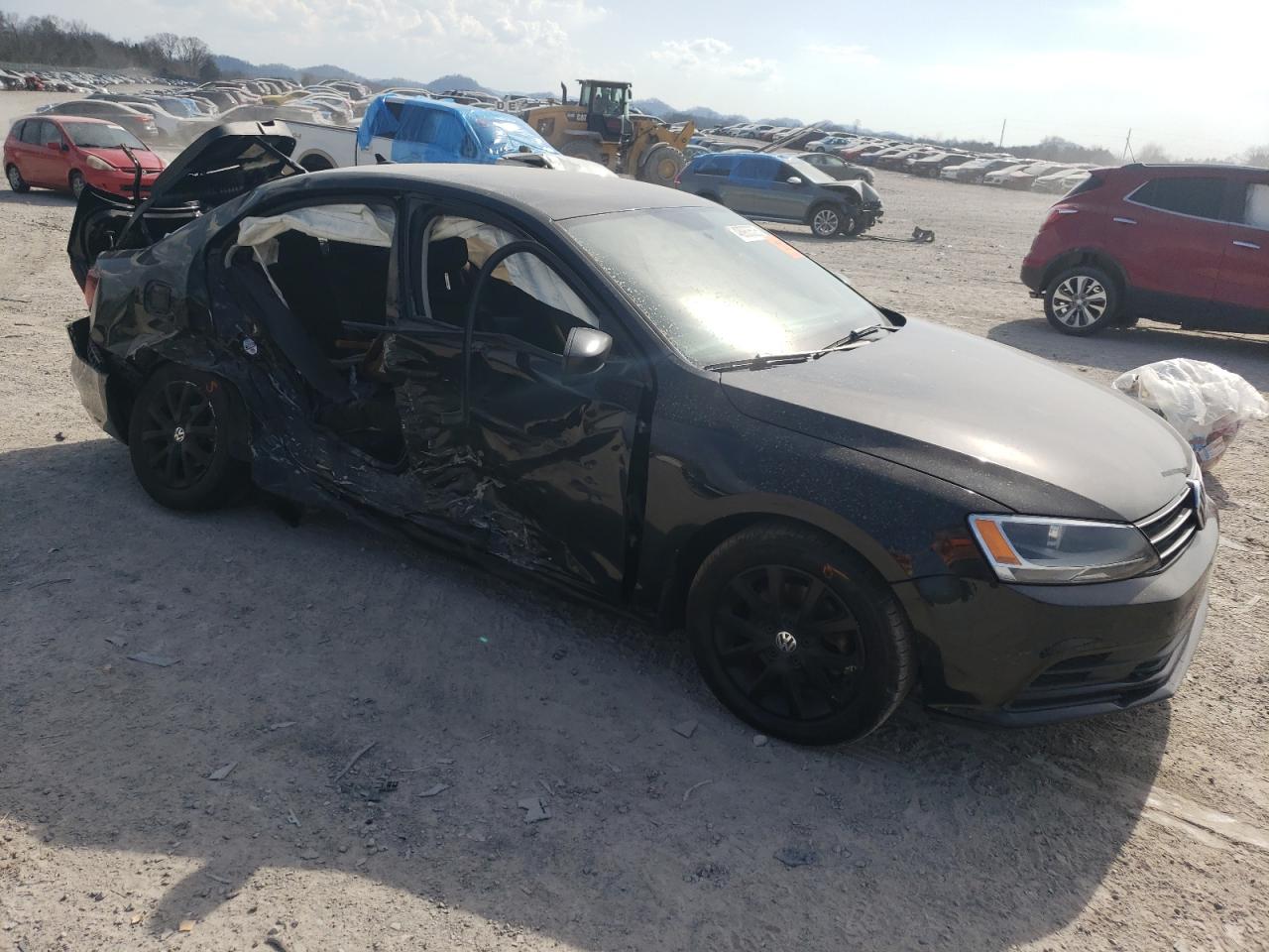 2016 Volkswagen Jetta VIN 3VWD67AJ3GM235545 Copart auction photo, rear end / side damage thumbnail 4