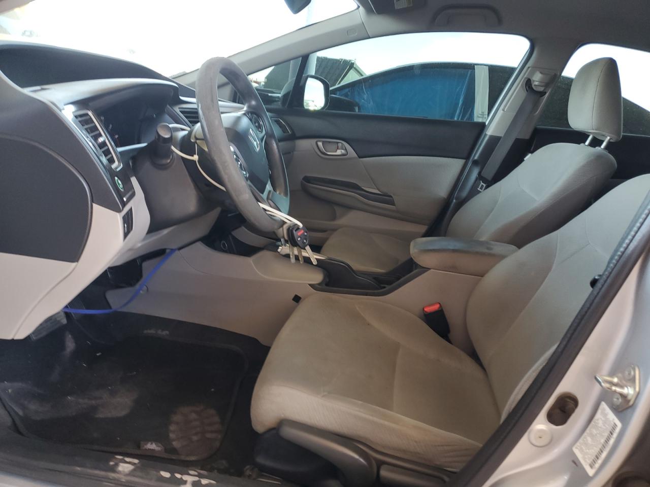 2013 Honda Civic VIN 2HGFB2F53DH527388 Copart auction photo, front end / rear end damage thumbnail 7