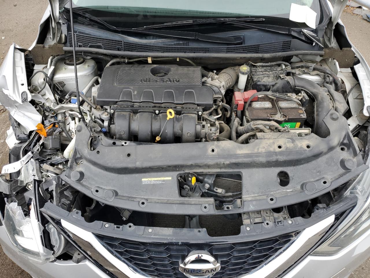 2019 Nissan Sentra VIN 3N1AB7AP1KY416623 Copart auction photo, front end / side damage thumbnail 12