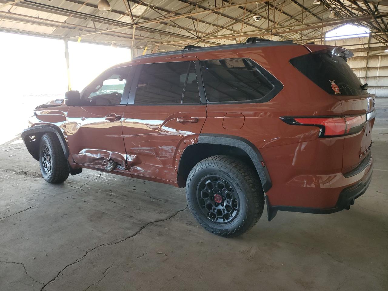 2024 Toyota Sequoia VIN 7SVAAABA4RX037155 Copart auction photo, front end / side damage thumbnail 2
