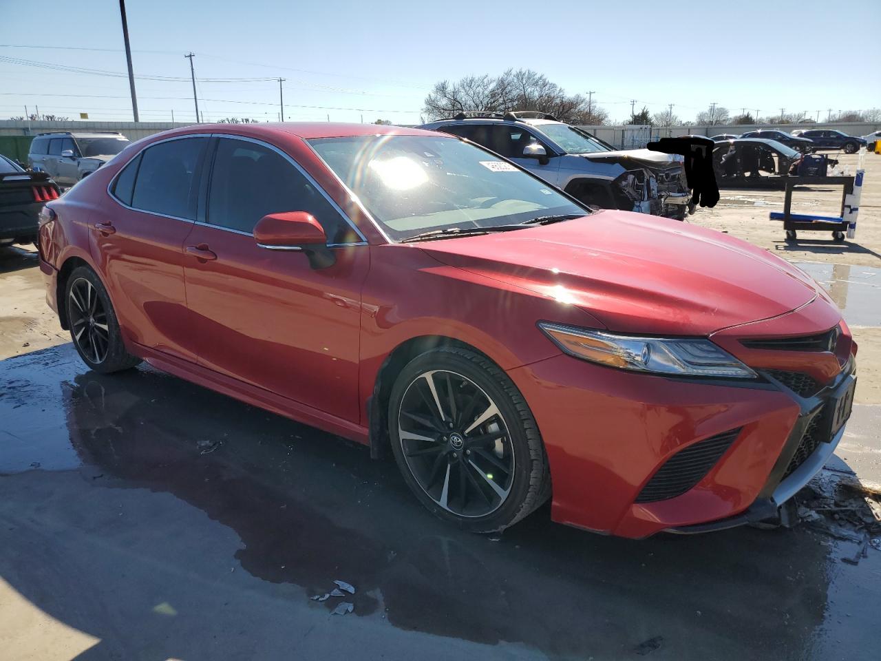 2019 Toyota Camry VIN 4T1B61HK1KU280053 Copart auction photo, rear end damage thumbnail 4
