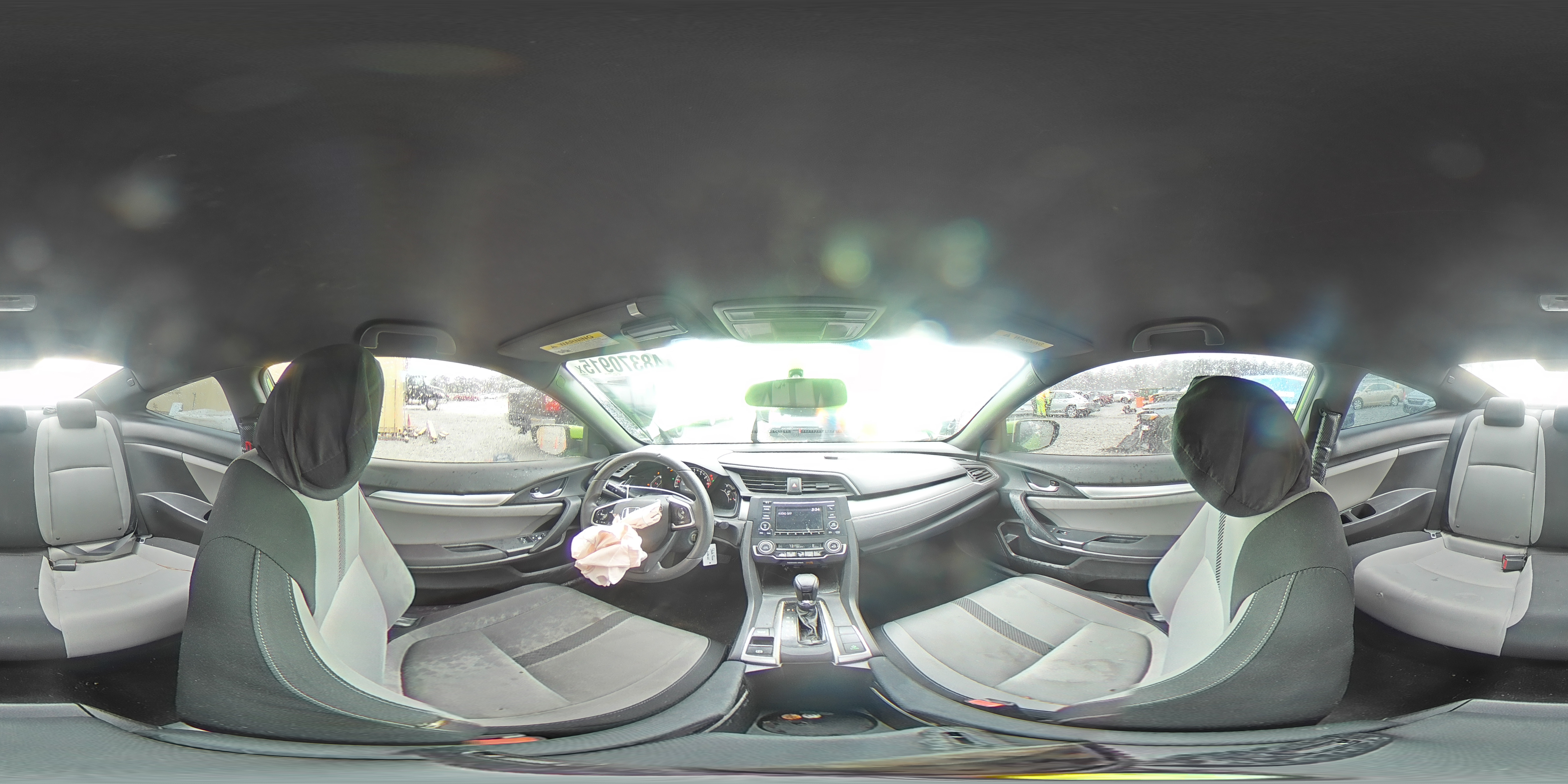 2016 Honda Civic VIN 2HGFC4B57GH308419 Copart auction photo, front end / rear end damage thumbnail 14