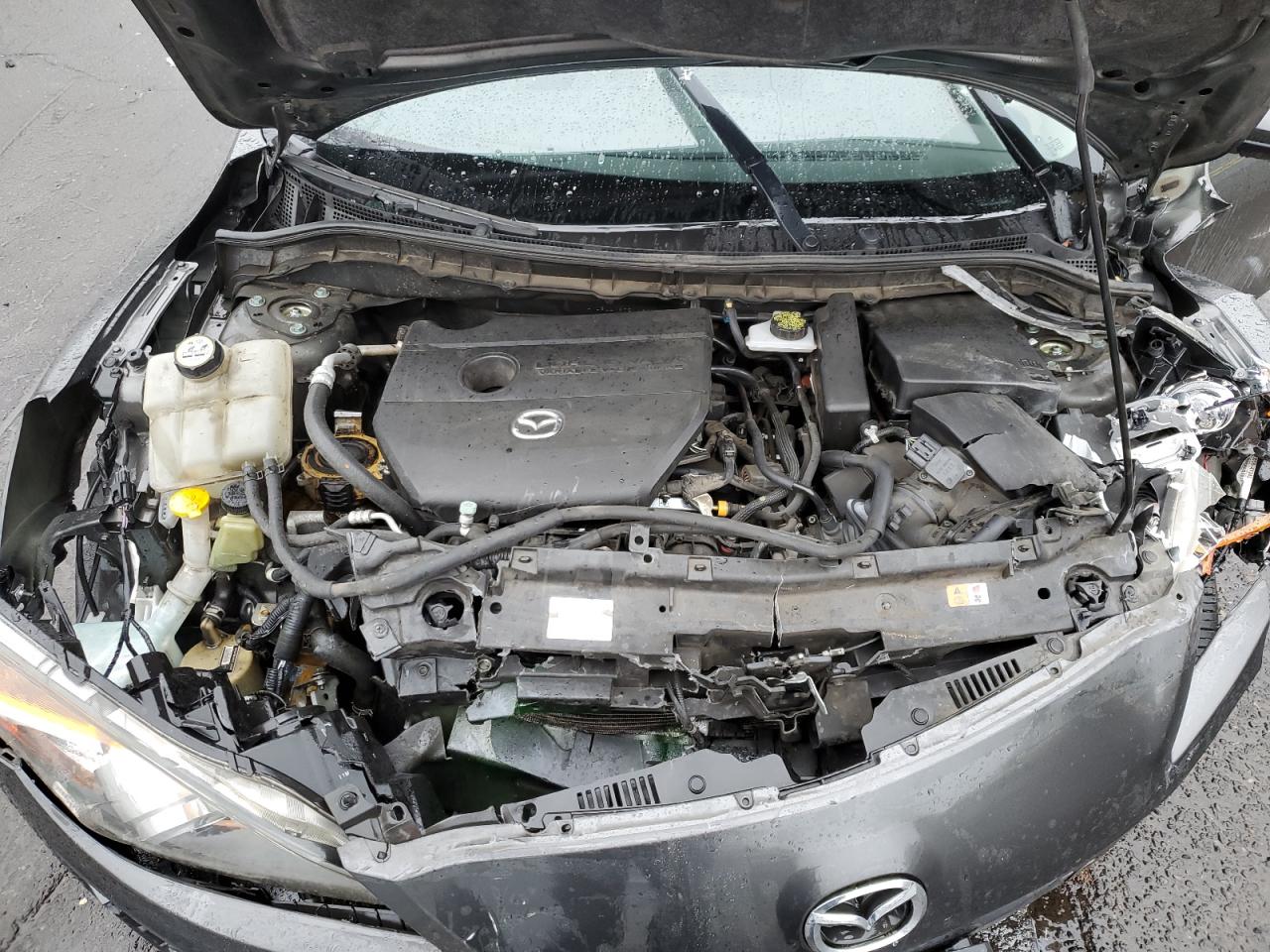 2011 Mazda 3 VIN JM1BL1K67B1458302 Copart auction photo, front end damage thumbnail 12