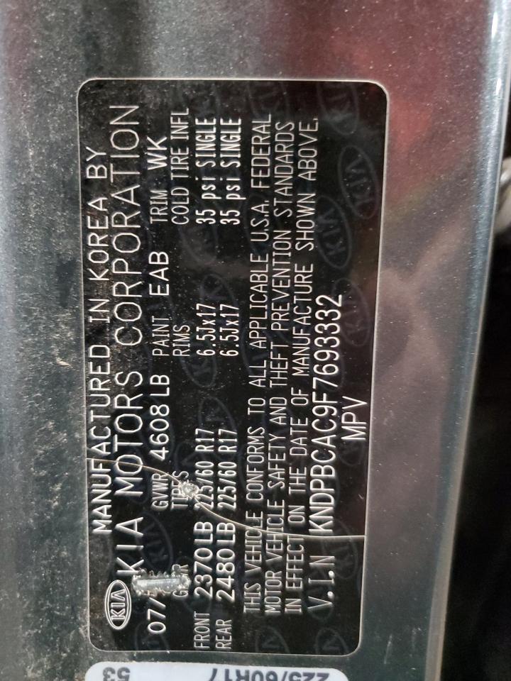 2015 KIA Sportage VIN KNDPBCAC9F7693332 Copart auction photo, front end / mechanical damage thumbnail 13