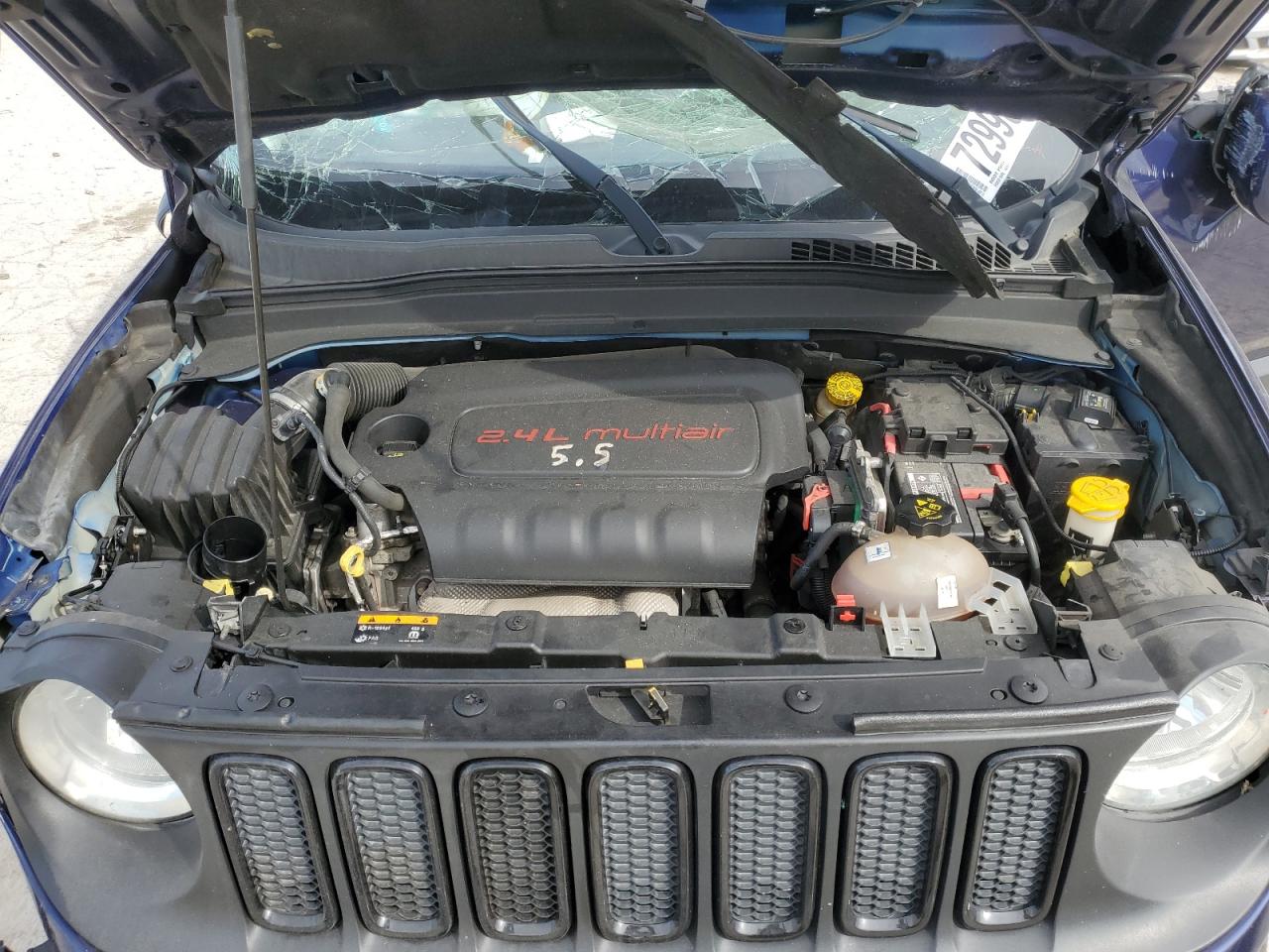 2017 Jeep Renegade VIN ZACCJABB2HPF15280 Copart auction photo, all over damage thumbnail 14