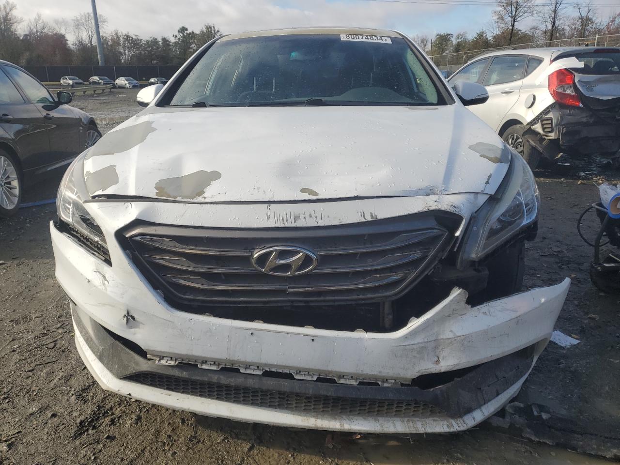 2016 Hyundai Sonata VIN 5NPE34AF5GH365181 Copart auction photo, rear end / front end damage thumbnail 5